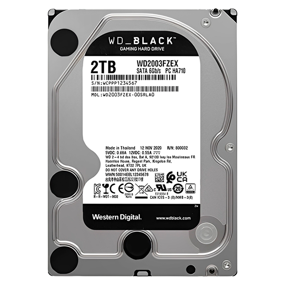 HDD Western Digital 2 TB WD Black 3.5" SATA 3 7200RPM - WD2003FZEX