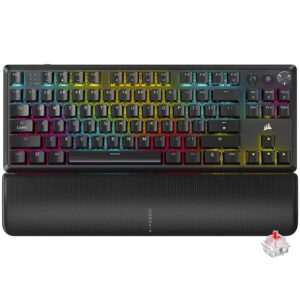 Teclado Gamer Mecánico CORSAIR K70 Core Tkl Mlx Red Wireless RGB Inglés-Negro (CH-914901E-NA)