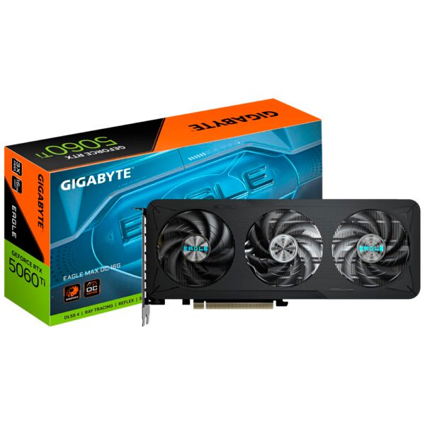 Tarjeta Gráfica GIGABYTE Eagle Max OC 16 GB GeForce RTX 5060TI GDDR7-GV-N506TEAGLEMAX OC-16GD