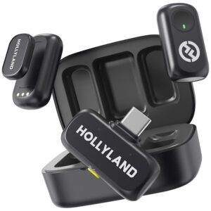 Micrófono Hollyland Lark A1 DUO Lavalier Inalámbrico USB - C - Space Gris