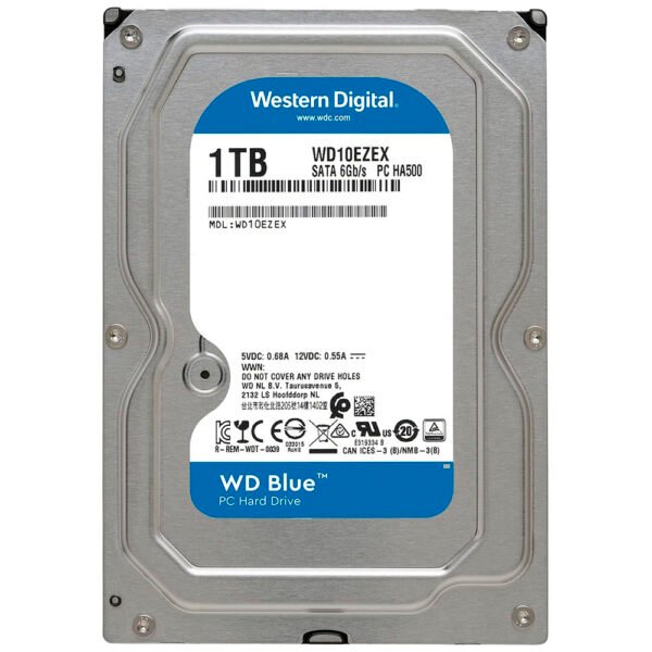 HDD Western Digital 1 TB WD Blue 3.5" SATA 3 7200RPM-WD10EZEX
