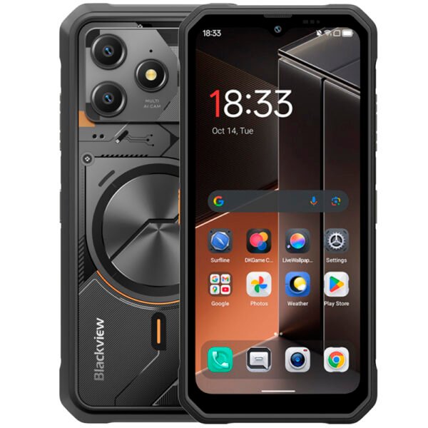 Celular Blackview FORT100 8GB de RAM / 128GB / Pantalla 6.56" / Dual SIM LTE-Cosmic Negro