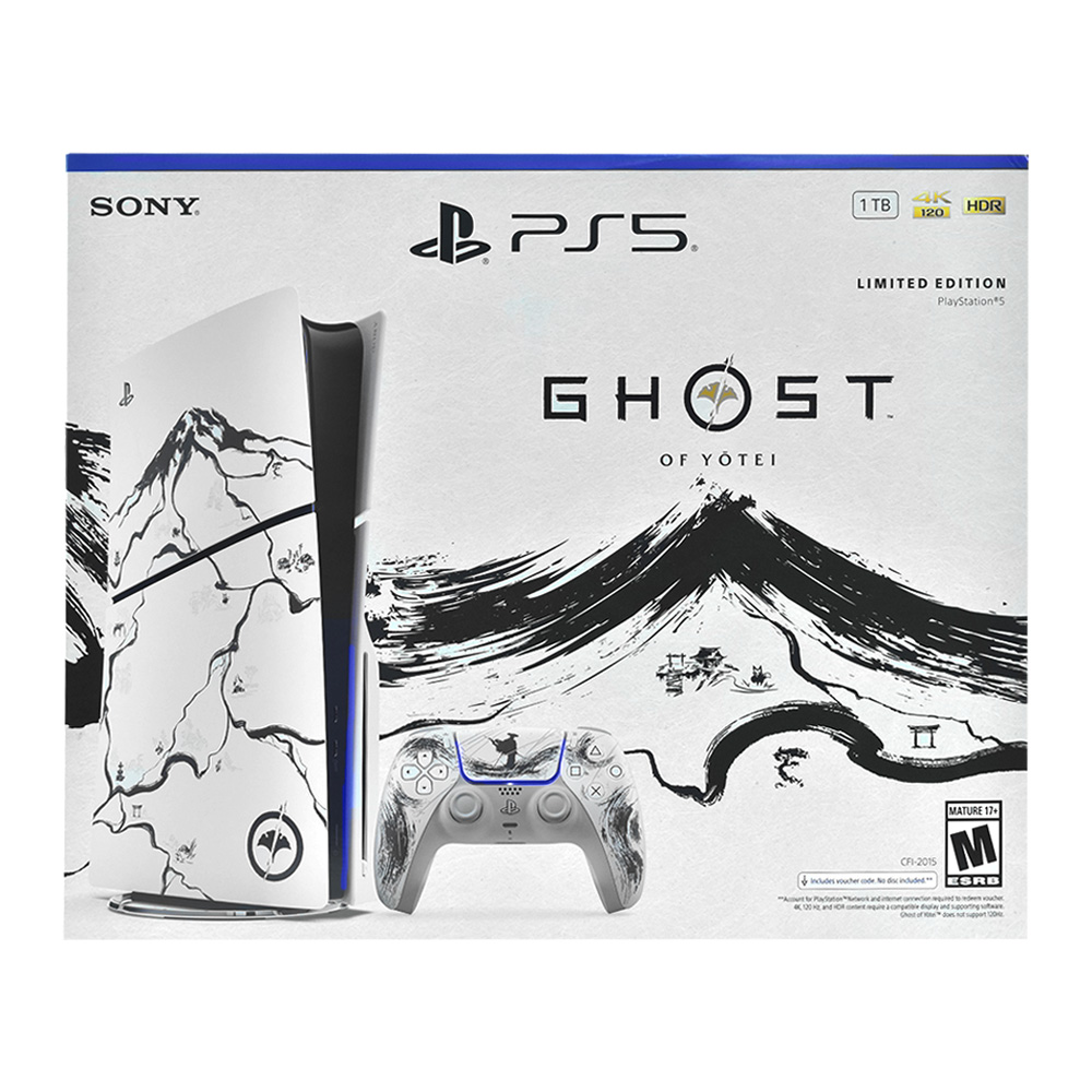 Consola Sony Playstation 5 Slim Cfi-2015 Az8X 1Tb Bivolt Blanco + Juego Ghost Of Yotei
