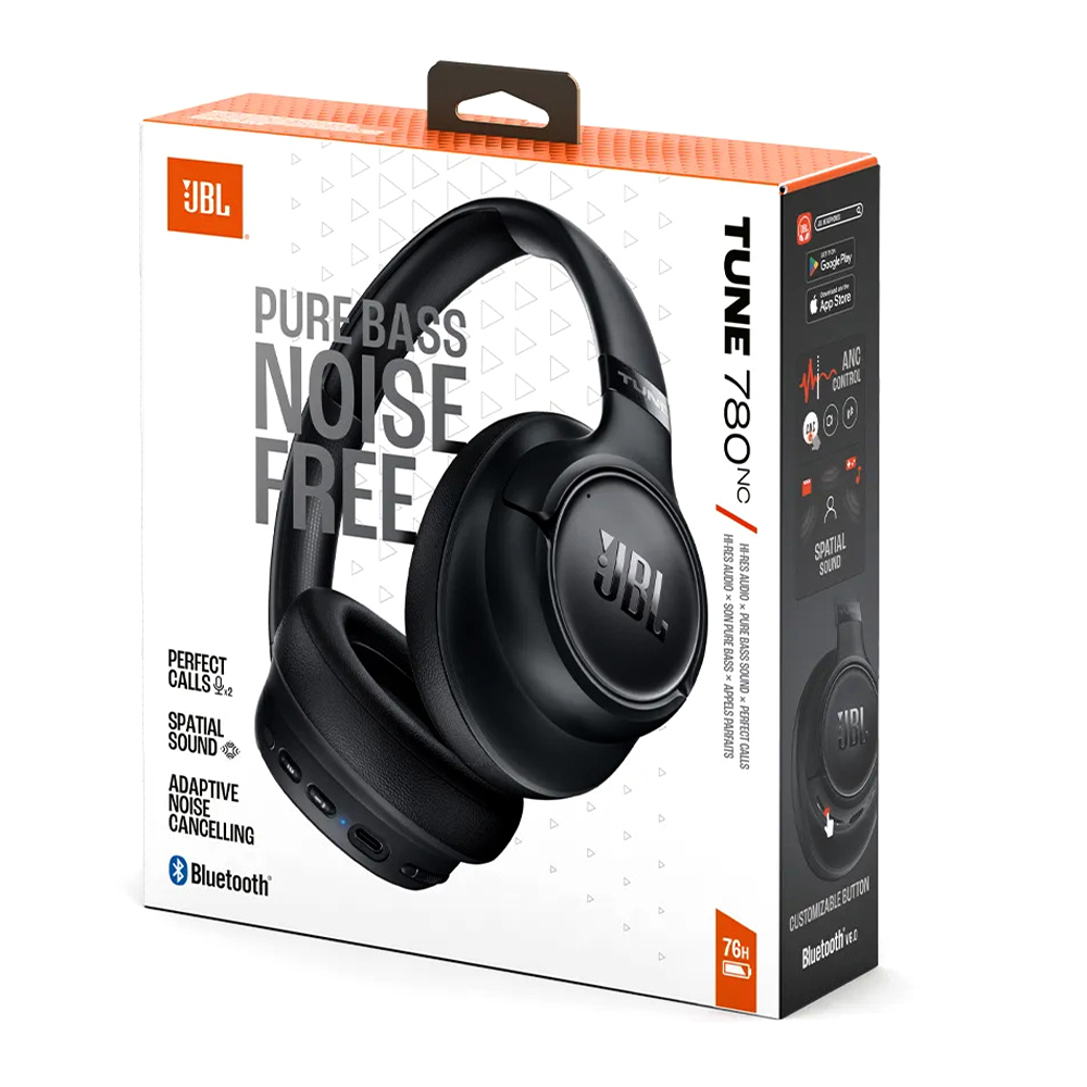 Auricular JBL Tune T780Nc Pure Bass Bluetooth Negro