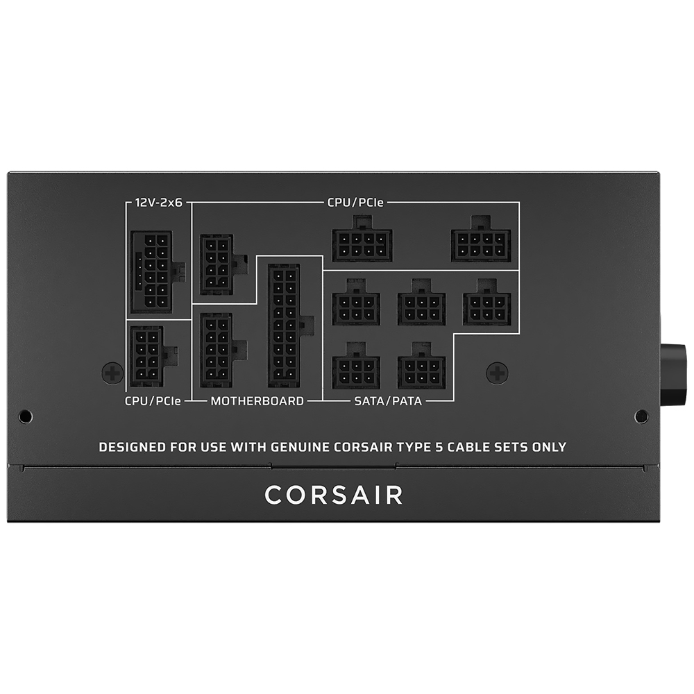 Fuente de Alimentación Corsair RM1000X Shift 1000W ATX Modular Cybenetics Gold CP 9020300 NA (Atx 3.1)