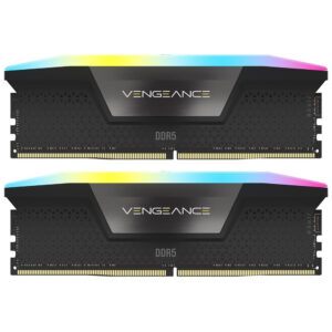 Memoria RAM CORSAIR VENGEANCE DDR5 64GB (2X32GB) 6000MHZ Rgb Negro (CMH64GX5M2D6000C40)
