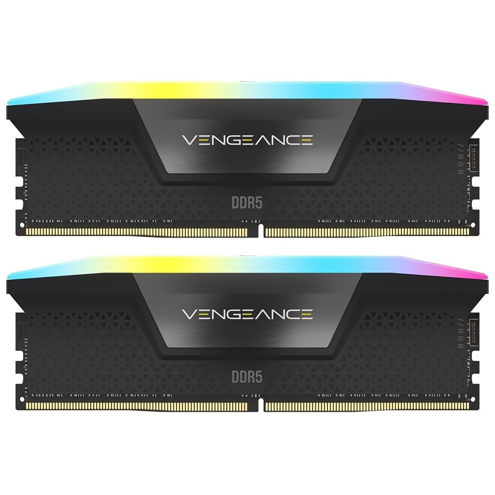 Memoria RAM CORSAIR VENGEANCE DDR5 64GB (2X32GB) 6000MHZ Rgb Negro (CMH64GX5M2D6000C40)