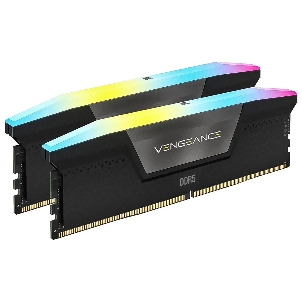 Memoria RAM CORSAIR VENGEANCE DDR5 64GB (2X32GB) 6000MHZ Rgb Negro (CMH64GX5M2D6000C40)