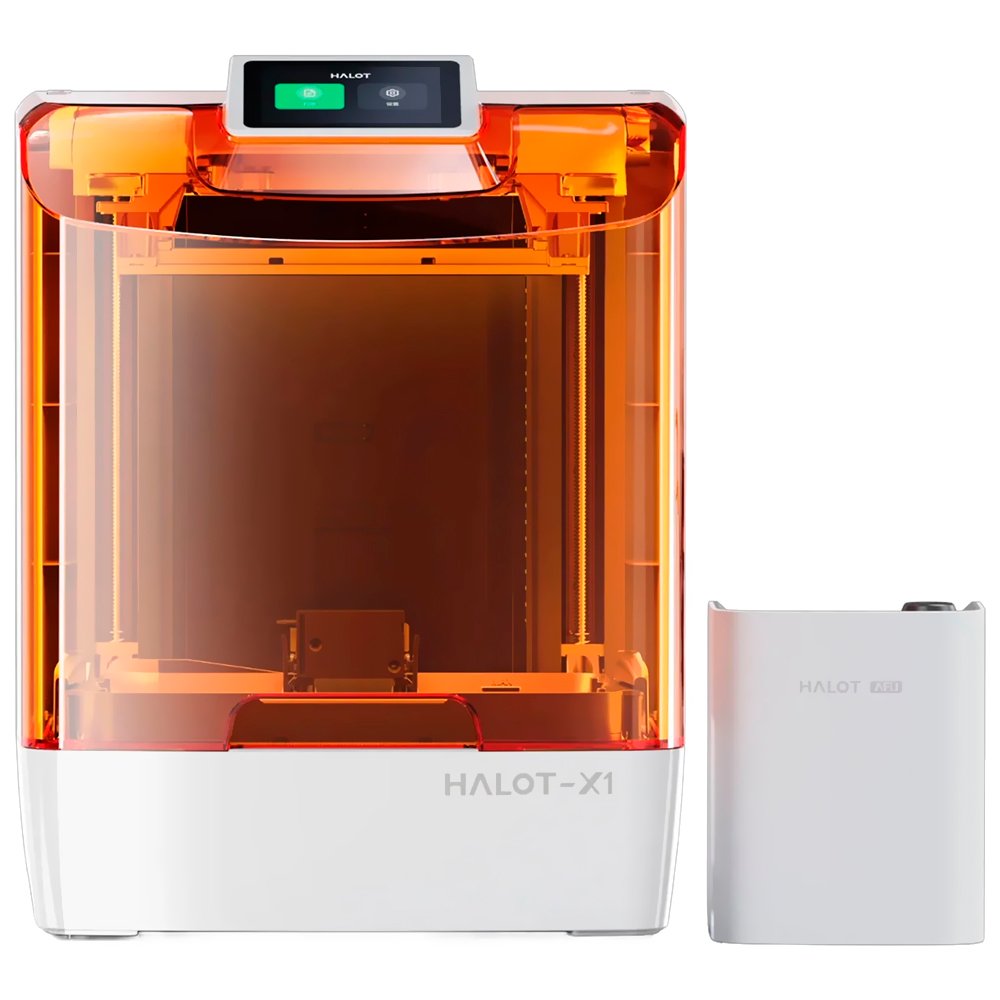 Impresora 3D Creality HALOT-X1 Combo Bivolt – Blanco Naranja