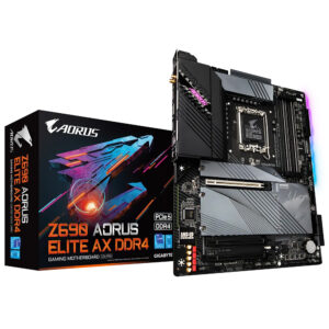 Placa Madre S1700 GIGABYTE Z690 Aorus Elite AX DDR4 M.2 DDR4 Dp HDMI Type-C USB3.2 WIFI LAN Som - Recondicionado