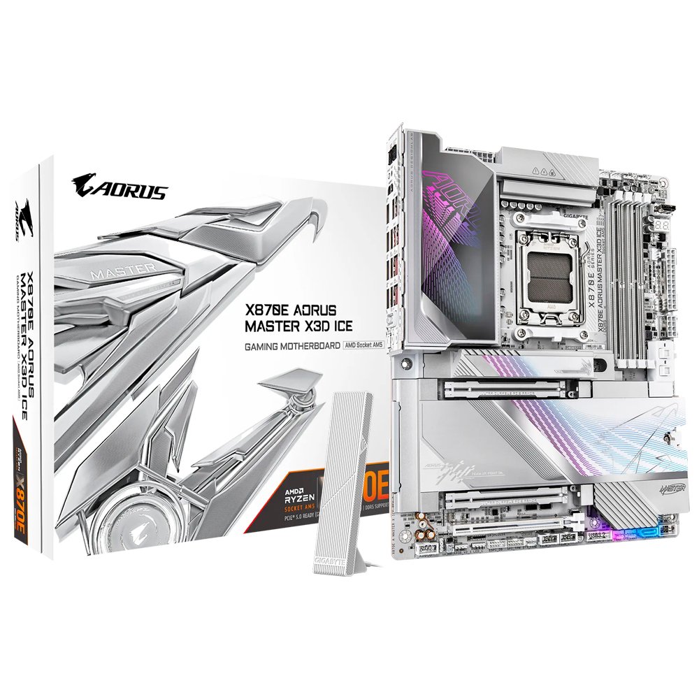 Placa Madre GIGABYTE X870E Aorus Master X3D Ice Socket AM5 DDR5