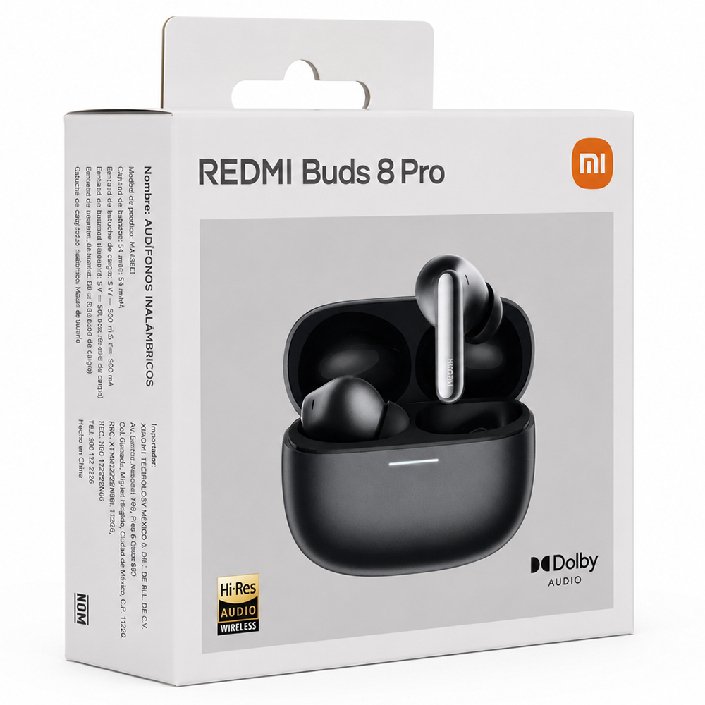 Auricular Xiaomi Redmi Buds 8 Pro Bluetooth - Obsidian Negro (BHR08GOGL)