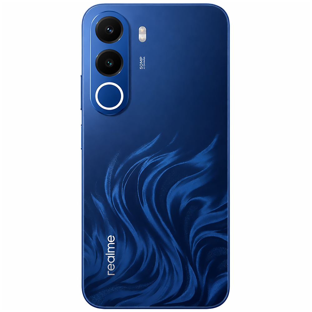 Celular Realme C100X RMX5366 NFC 4GB de RAM / 128GB / Pantalla 6.8" / Dual SIM LTE-Deep Blue Tides (Anatel)