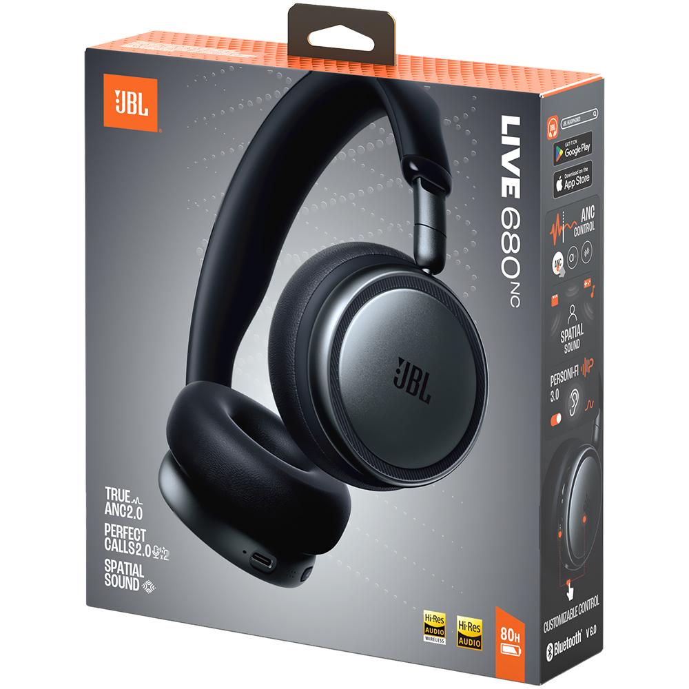 Auricular Bluetooth JBL Live 680Nc Negro Jbllive680Ncblkam
