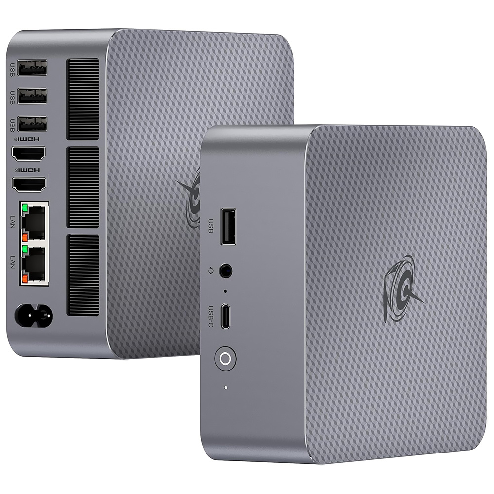 Mini PC BEELINK EQI13 INTEL CORE I5 13500H de 2.6GHZ / 16GB de RAM / 500GB SSD / WIN11PRO-MILKY Gris