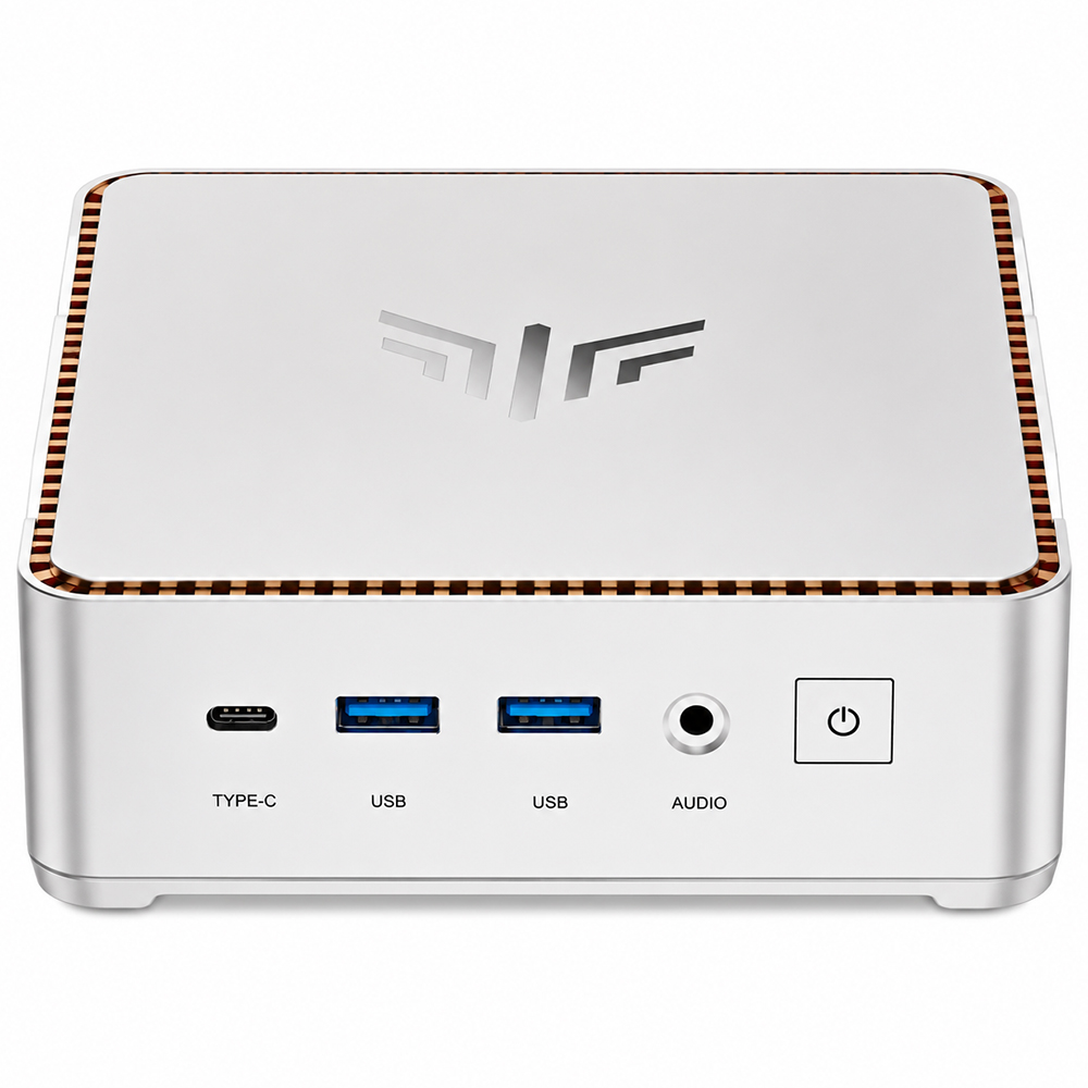 Mini PC Kamrui Hyper H2 INTEL CORE I5 14450HXH de 2.4GHZ / 16GB de RAM / 512GB SSD / WIN11PRO-PLATA