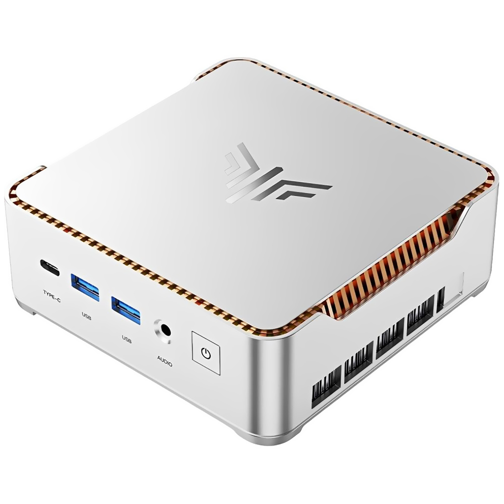 Mini PC Kamrui Hyper H2 INTEL CORE I5 14450HXH de 2.4GHZ / 16GB de RAM / 512GB SSD / WIN11PRO-PLATA