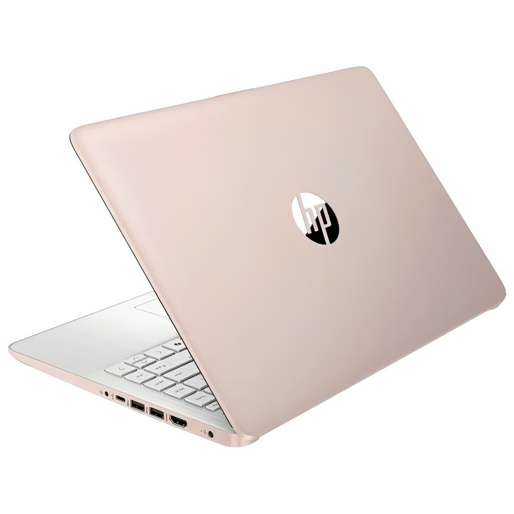 Notebook HP 14-DQ6105DX Intel Celeron N150 Pantalla HD 14.0" 4GB RAM 128GB Ufs W11-ORO Rosa (Inglés)