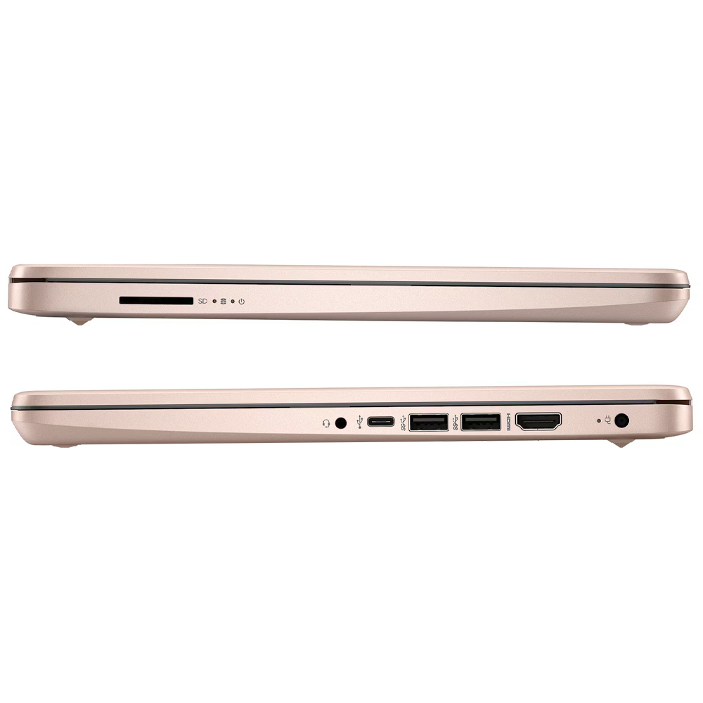 Notebook HP 14-DQ6105DX Intel Celeron N150 Pantalla HD 14.0" 4GB RAM 128GB Ufs W11-ORO Rosa (Inglés)