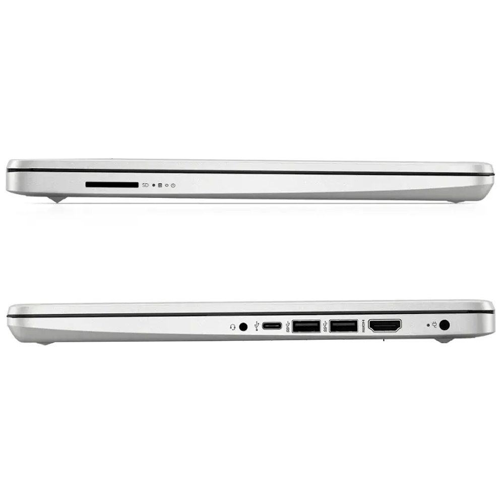 Notebook HP 14-DQ6101DX Intel Celeron N150 Pantalla HD 14.0" 4GB RAM 128GB Ufs W11-PLATA (Inglés)