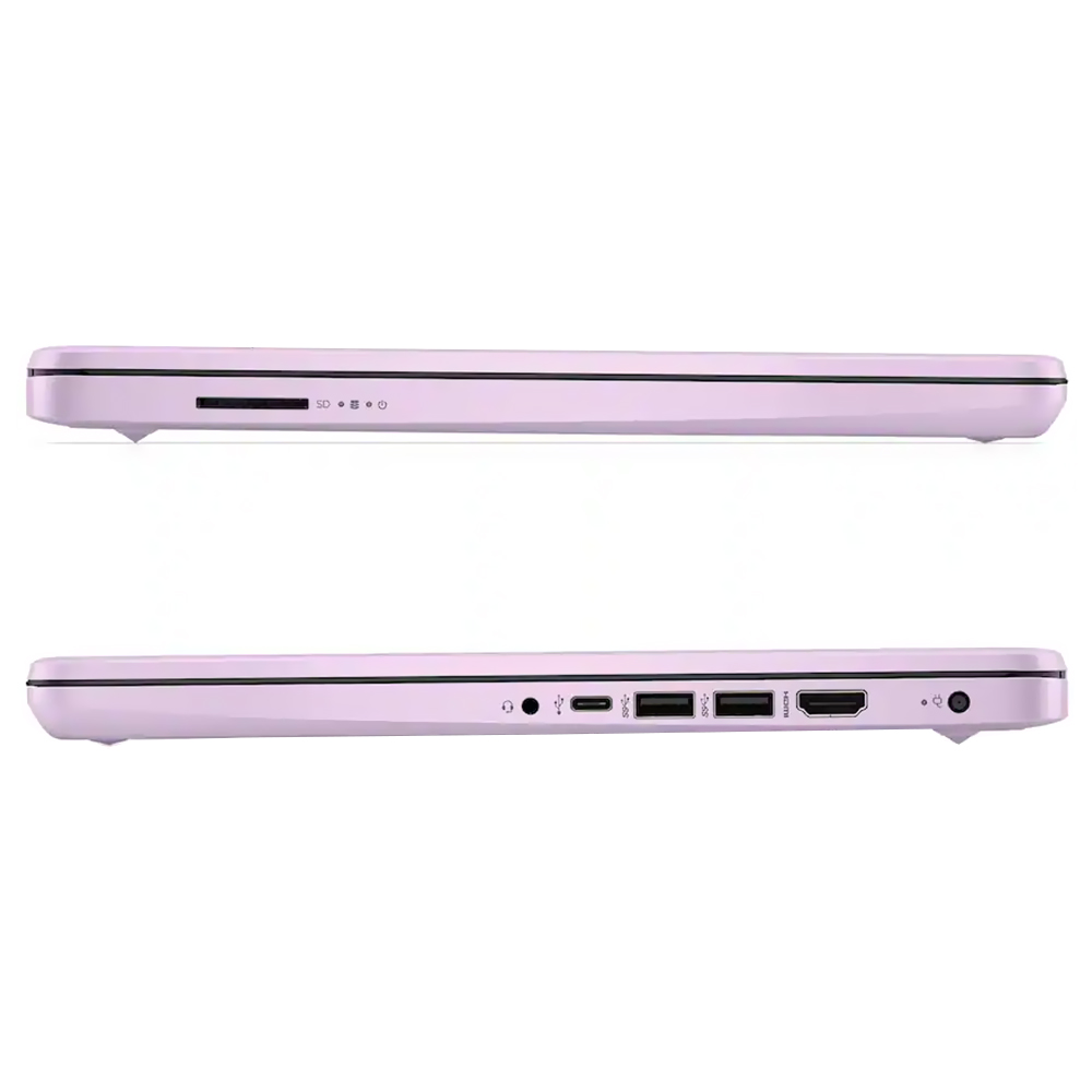 Notebook HP 14-DQ6104DX Intel Celeron N150 Pantalla HD 14.0" 4GB RAM 128GB Ufs W11-MORADO (Inglés)