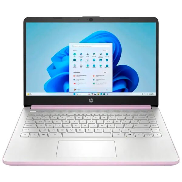 Notebook HP 14-DQ6104DX Intel Celeron N150 Pantalla HD 14.0" 4GB RAM 128GB Ufs W11-MORADO (Inglés)