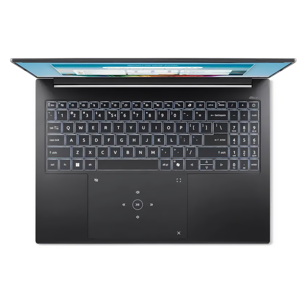 Notebook Acer Swift Go 16 AI SFG16-A71T-R87F AMD Ryzen AI 9 465 Pantalla Touch WUXGA 16" 32GB RAM 1Tb SSD Windows 11 Home - Obsidiana Negro (Inglés)