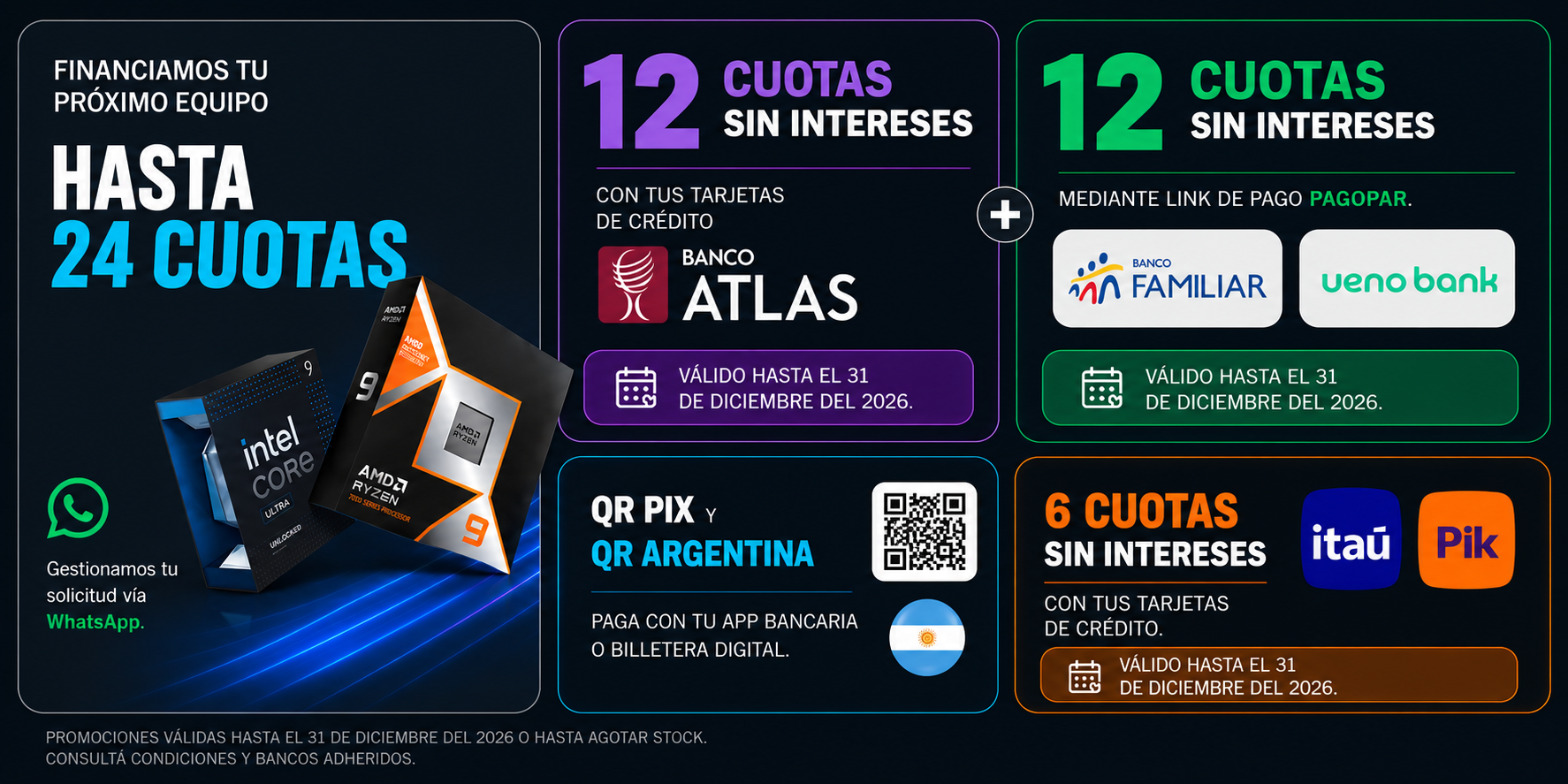 Promociones con Bancos