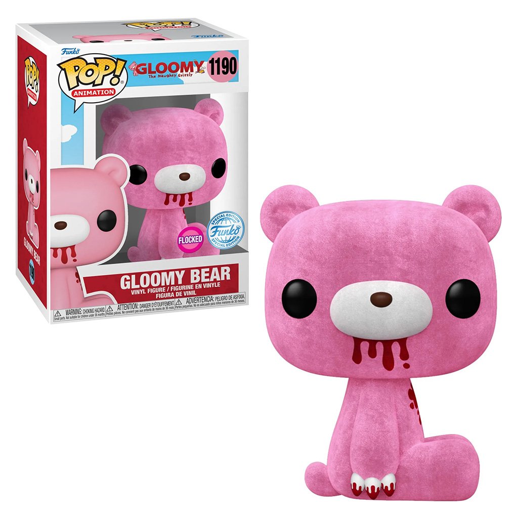 Funko Pop Animation Gloomy The Naughty Grizzly Exclusive – Gloomy Bear Flocked 1190