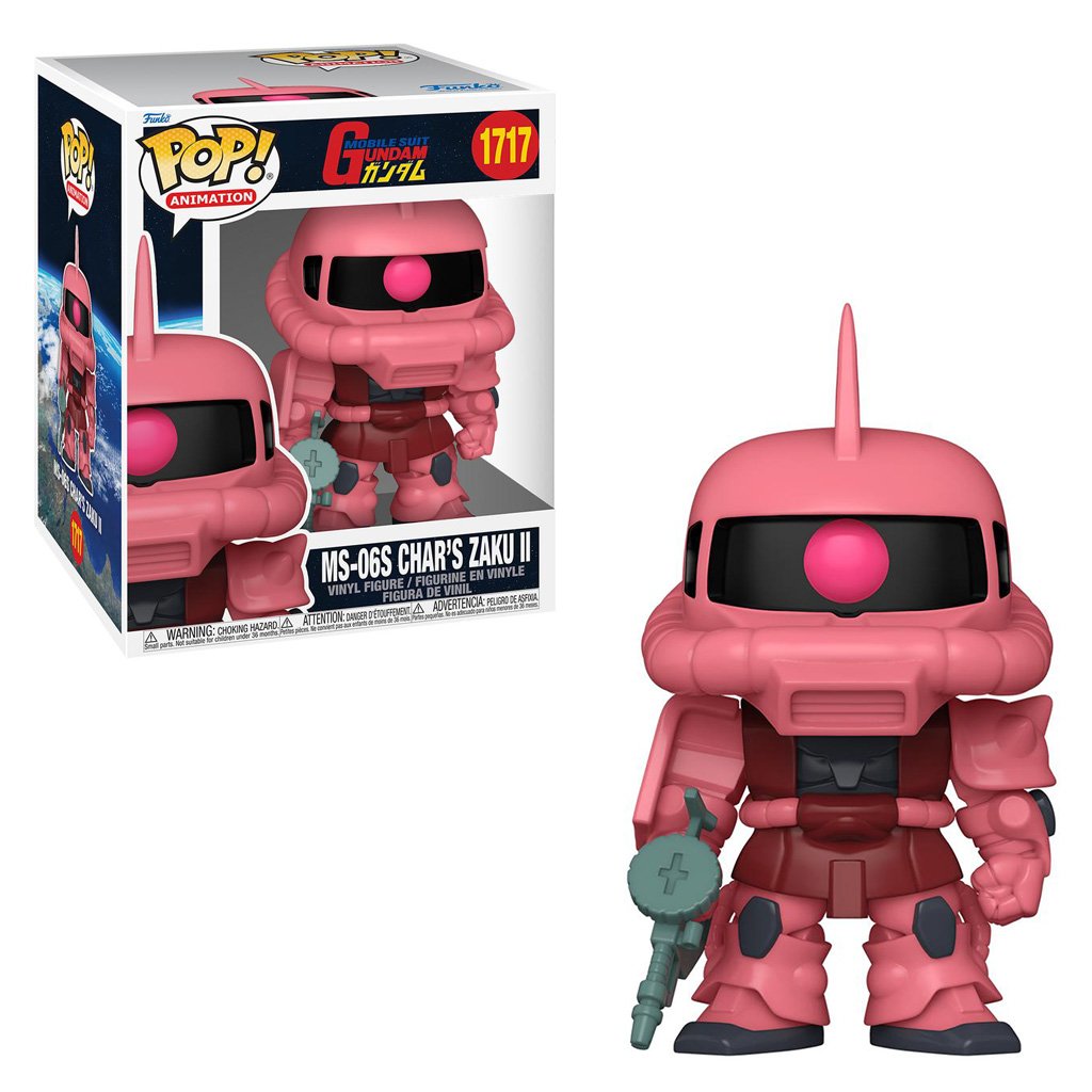 Funko Pop Animation Mobile Suit Gundam Super Sized Pop 6″ EXCLUSIVE-MS-06S Char’s Zaku Ii 1717