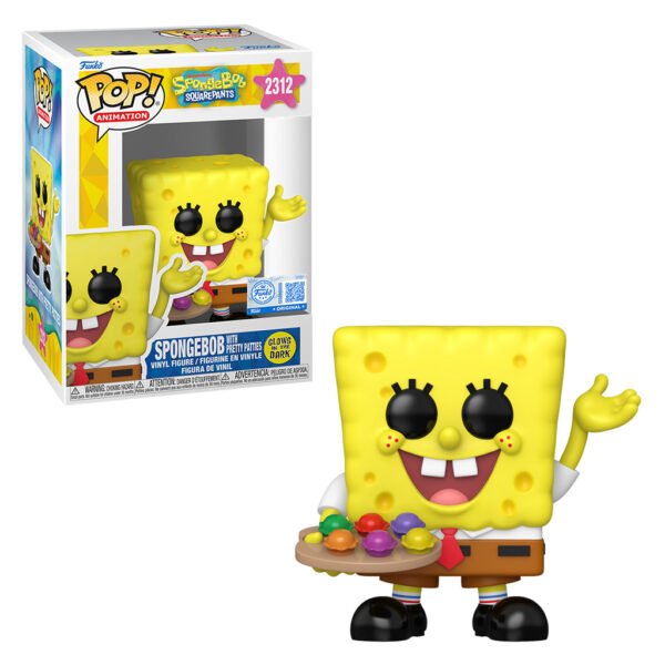 Funko Pop Animation Nickelodeon: Spongebob Squarepants Exclusive - Spongebob With Pretty Patties 2312 (glows In The Dark)