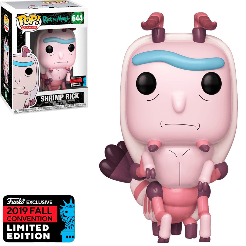 Funko Pop Animation Rick And Morty Exclusive Nycc 2019-SHRIMP Rick 644