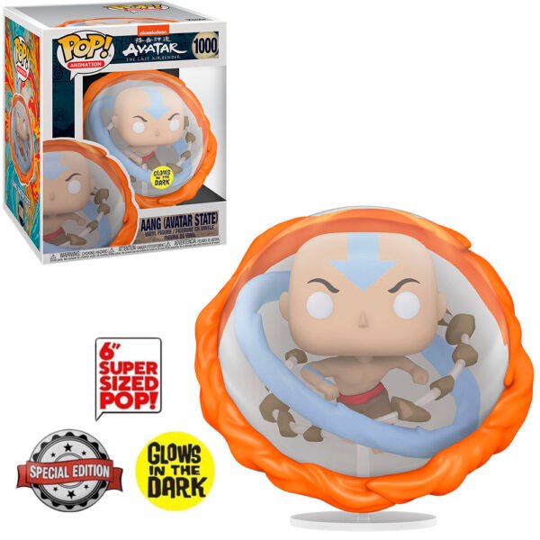 Funko Pop Avatar Exclusive - AANG-1000 Super Sized 10"-Glow In The Dark (avatar State)
