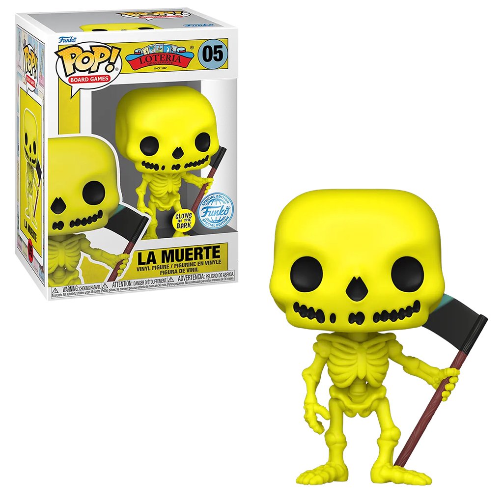 Funko Pop Board Games Loteria Exclusive – La Muerte 5 (glows In The Dark)