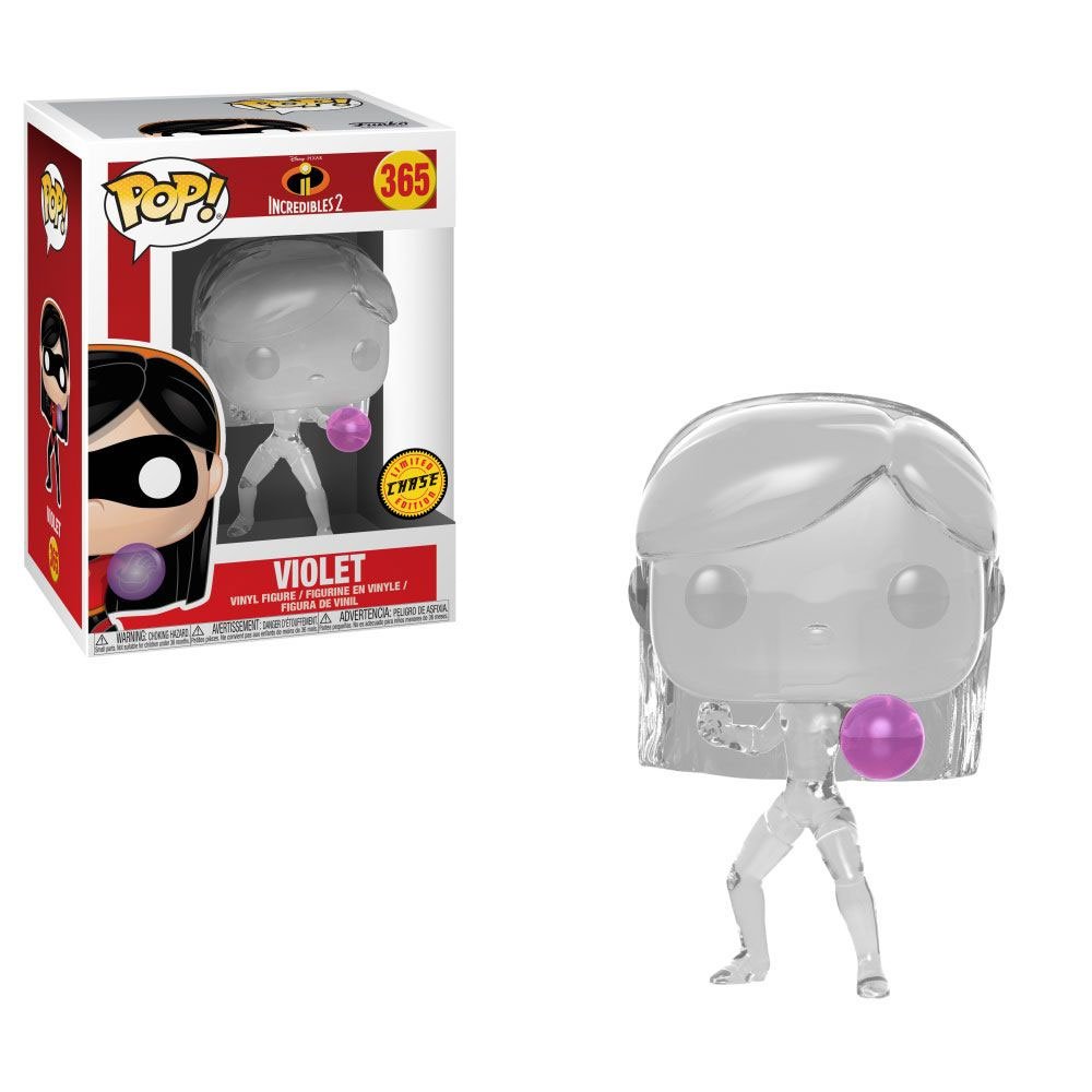 Funko Pop Chase Disney Incredibles 2-VIOLET Transparent 365