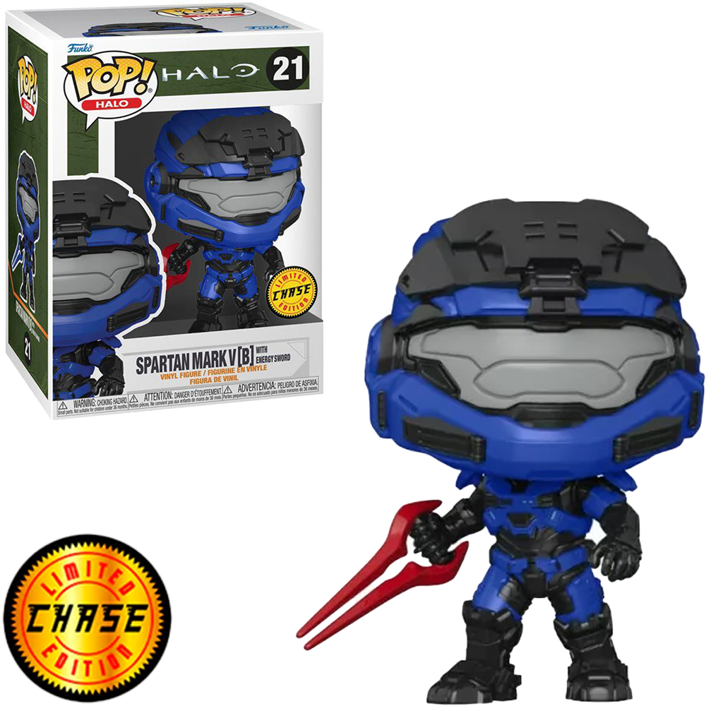 Funko Pop Chase Halo – Spartan Mark V[b] With Energy Sword 21
