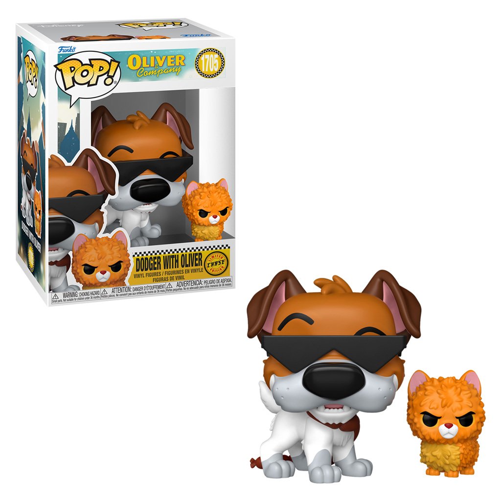 Funko Pop Chase Oliver & Company – Dodger With Oliver 1705