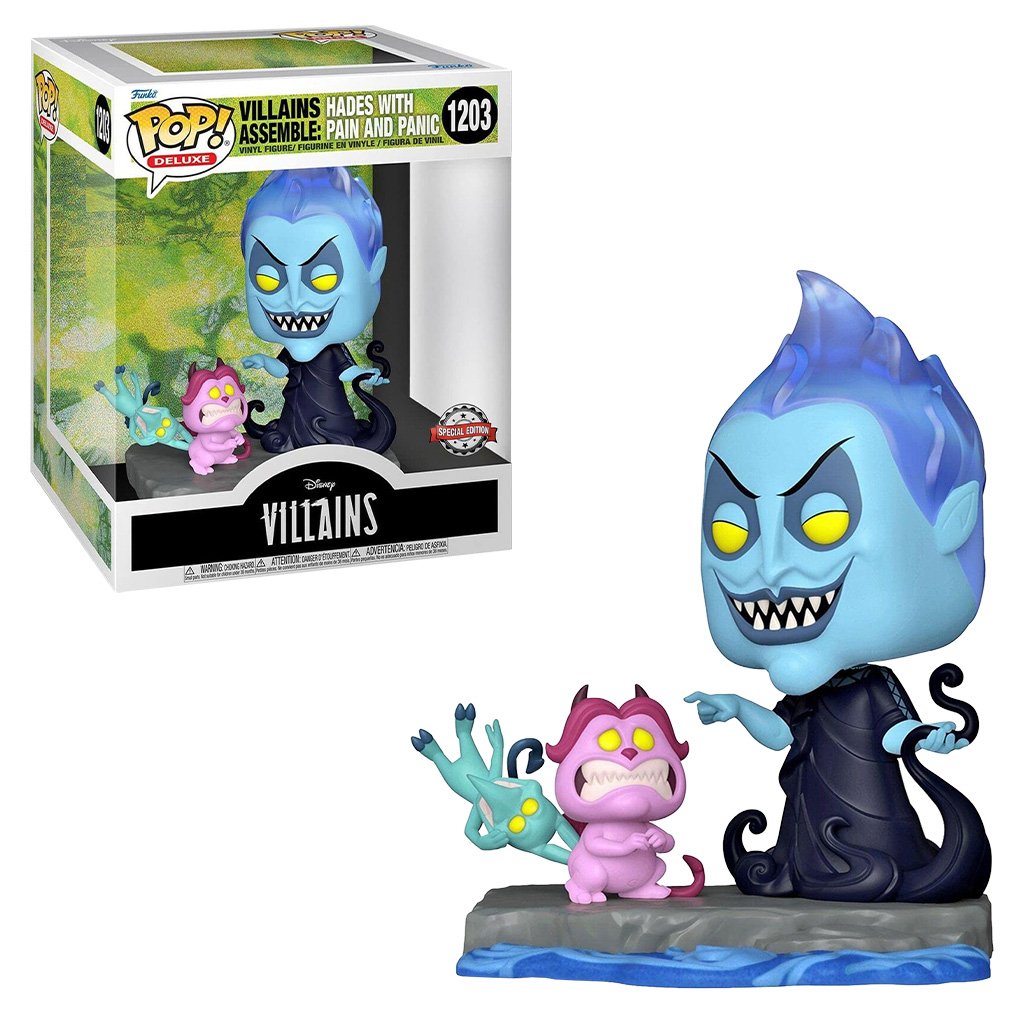Funko Pop Deluxe Disney Villains Assemble Exclusive – Hades With Pain And Panic 1203