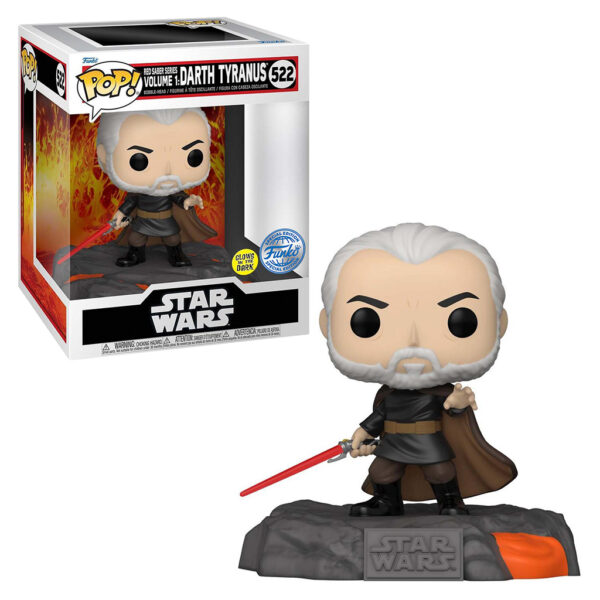 Funko Pop Deluxe Star Wars Exclusive - Red Saber Series Vol.1-DARTH Tyranus 522