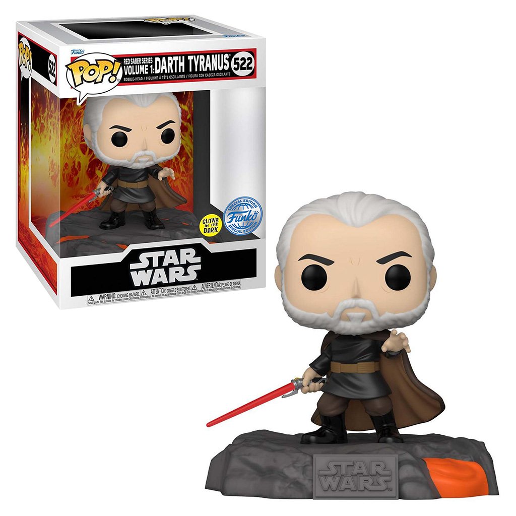 Funko Pop Deluxe Star Wars Exclusive – Red Saber Series Vol.1-DARTH Tyranus 522