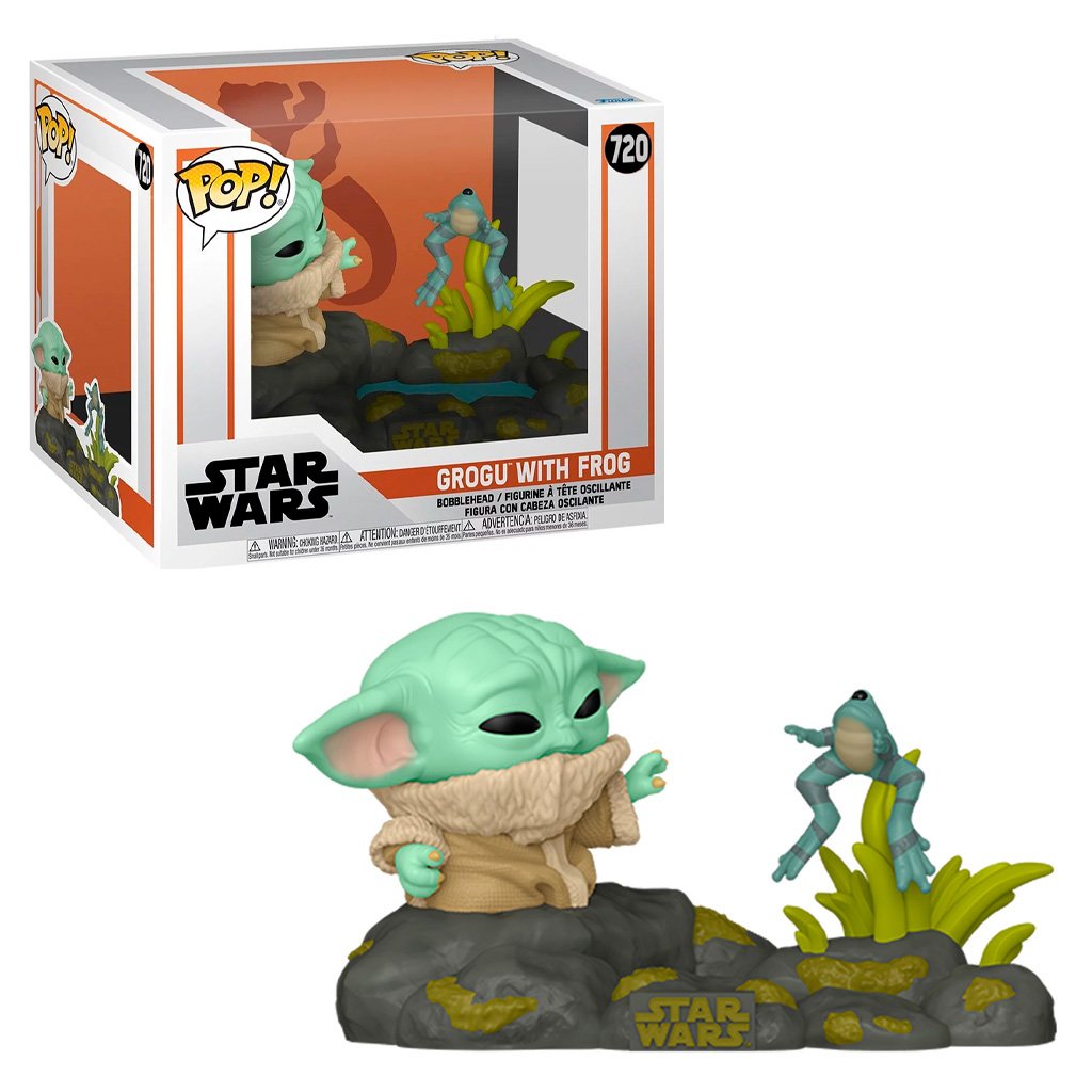 Funko Pop Deluxe Star Wars The Mandalorian – Grogu With Frog 720