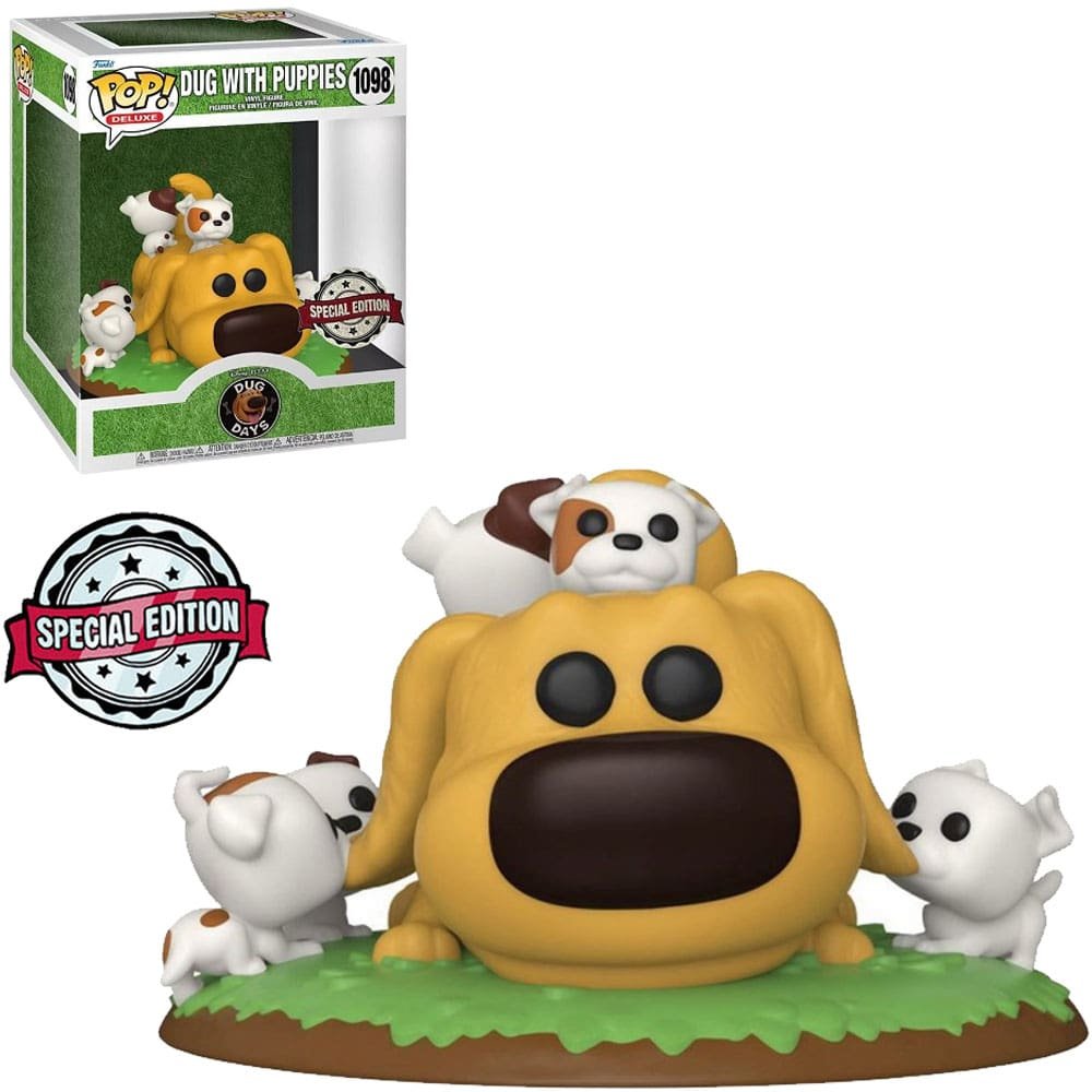 Funko Pop Disney Dug Days Exclusive Deluxe – Dug With Puppies 1098