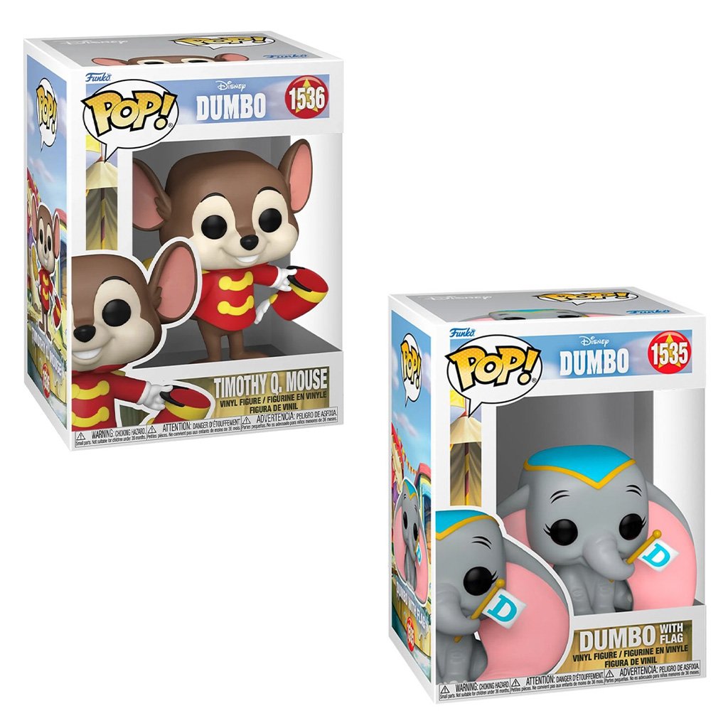 Funko Pop Disney Dumbo 3 Combo – Timothy Q. Mouse 1536 & Dumbo 1535