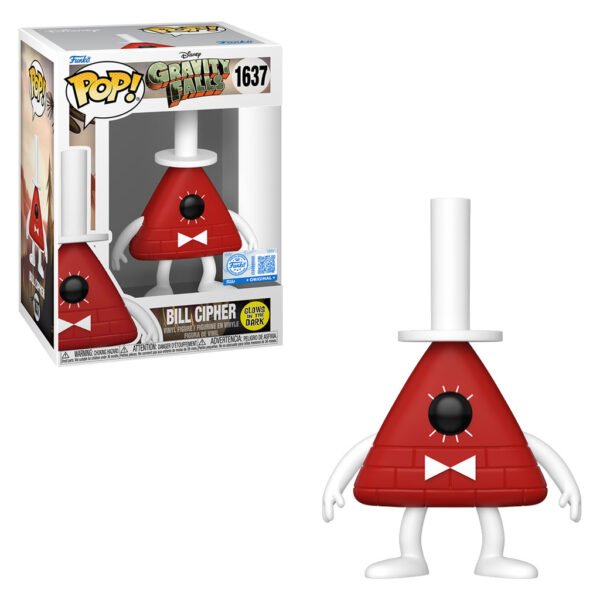 Funko Pop Disney Gravity Falls Exclusive - Bill Cipher 1637 (glows In The Dark)