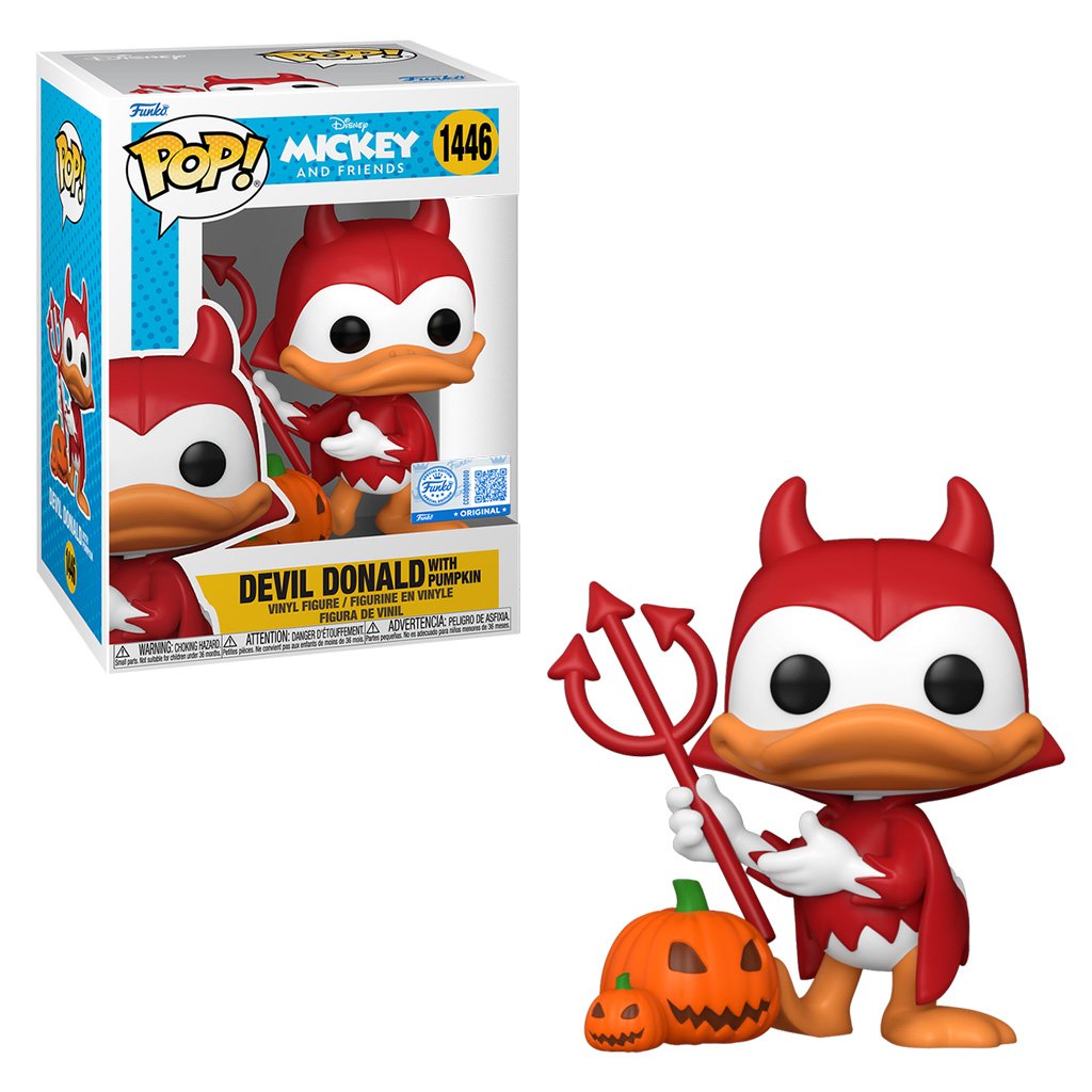Funko Pop Disney Mickey And Friends Exclusive – Devil Donald With Pumpkin 1446