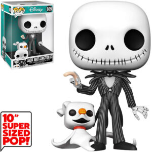 Funko Pop Disney Nbc - Jack Skellington With Zero 809 (super Sized 10")