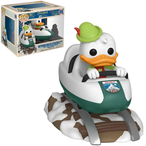 Funko Pop Disney Rides Disneyland Resort - Matterhorn Bobsleds Attraction 88 (and Donald Duck)