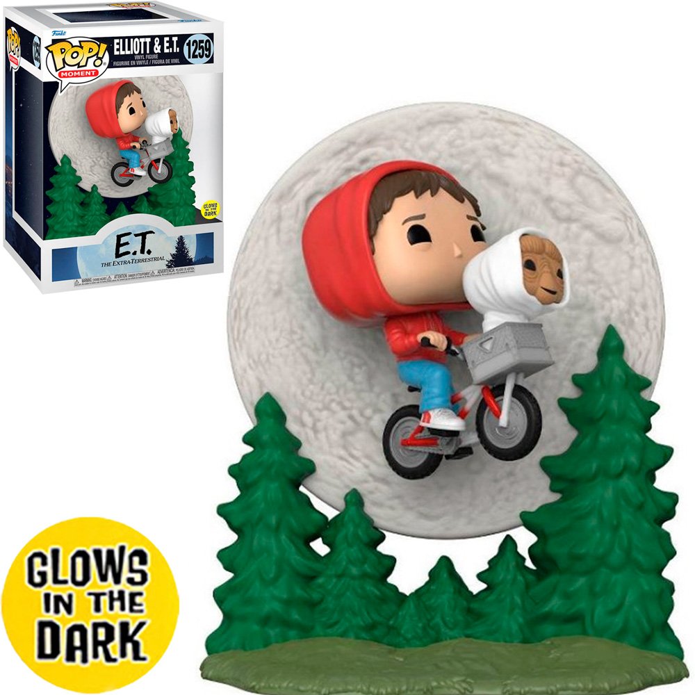 Funko Pop E.t. 40TH-ELLIOTT & E.t 1259 (glows In The Dark)