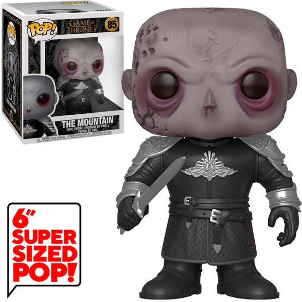 Funko Pop Game Of Thrones - The Mountain Unmasked 85 Super Sized 6"