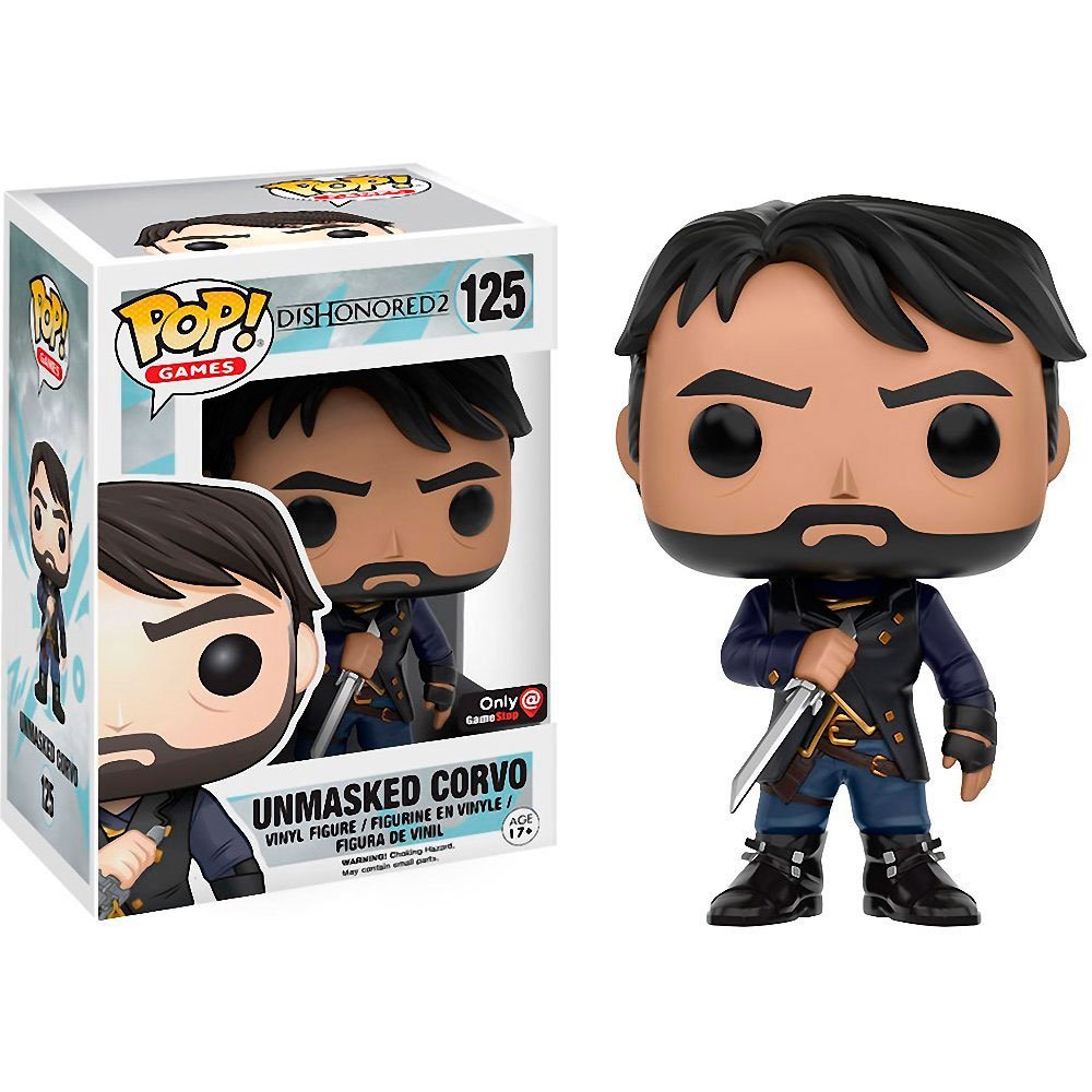 Funko Pop Games Dishonored 2 Exclusive – Unmasked Corvo 125